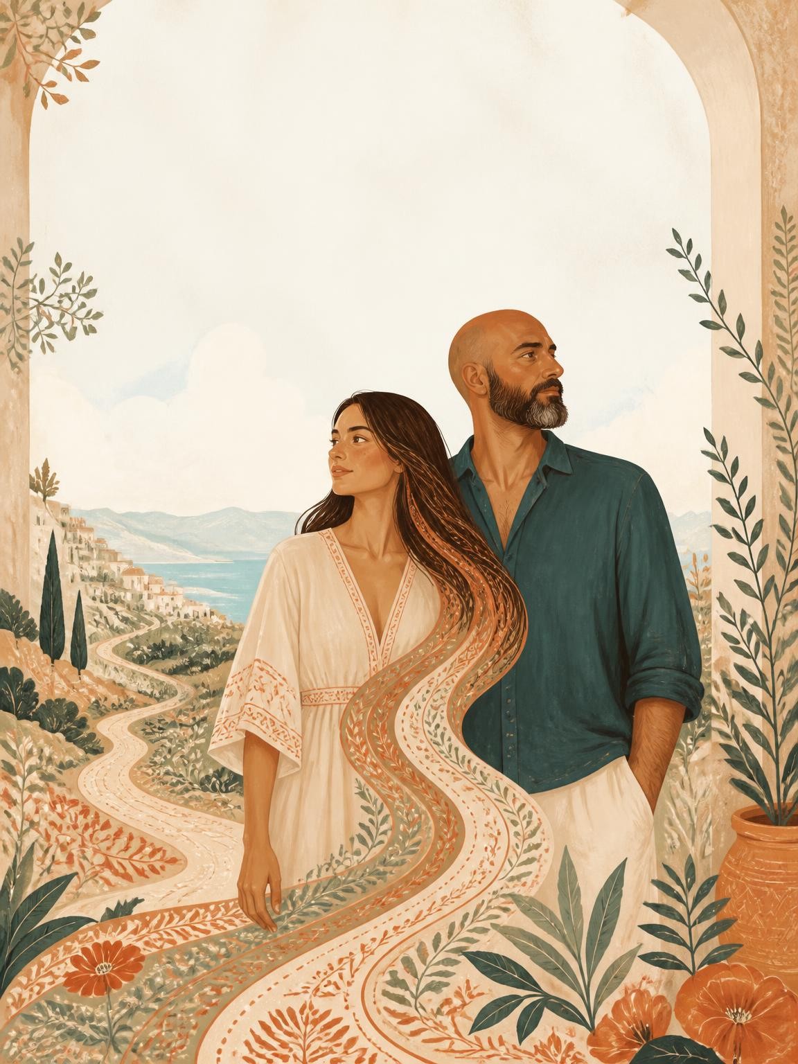 Illustration from Andrea and Andrés's couples edition