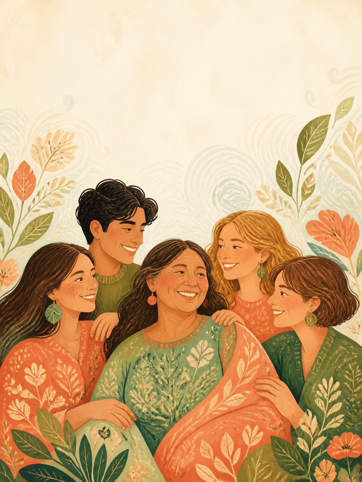 Illustration from Ofelia and her family’s family edition